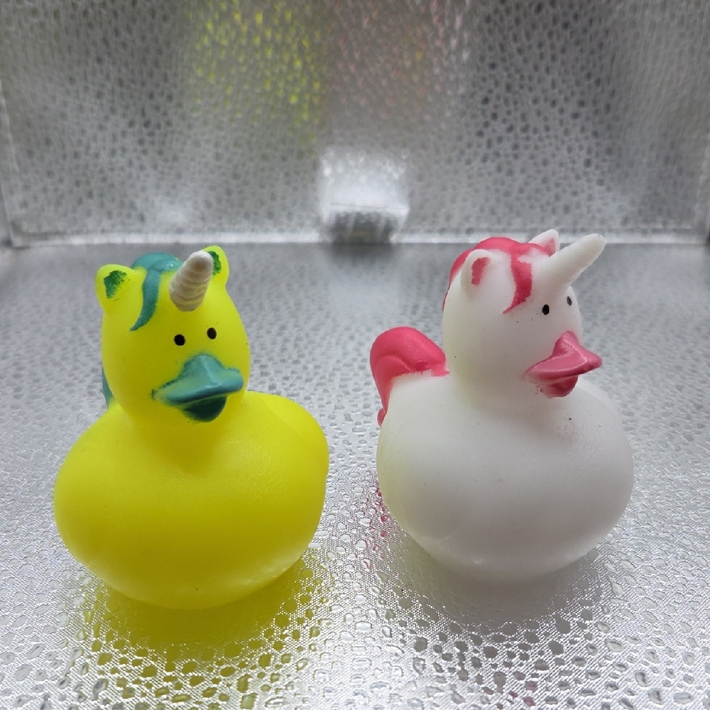 Ducks Unicorn Rubber  Set - Yellow and White